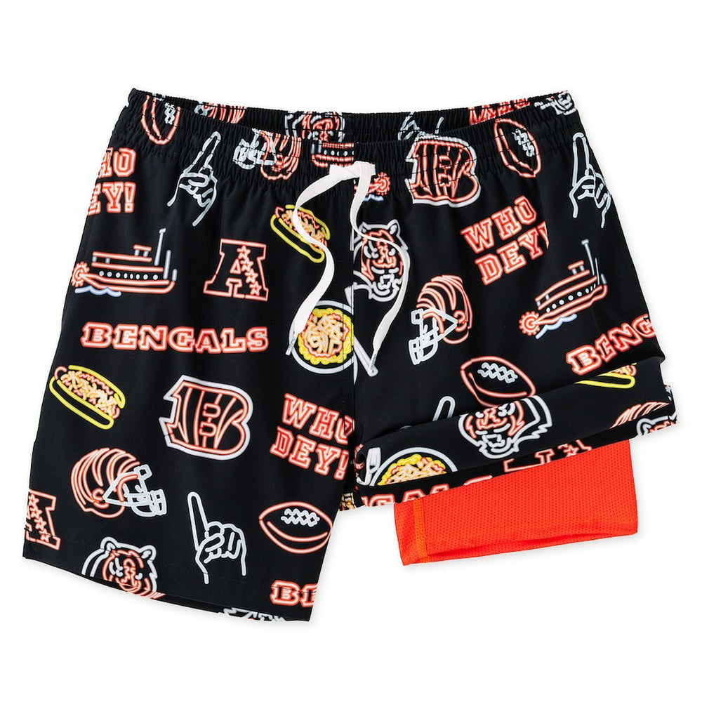 Cincinnati Bengals  Chubbies The Neon 5.5" Classic Lined Swim Trunks