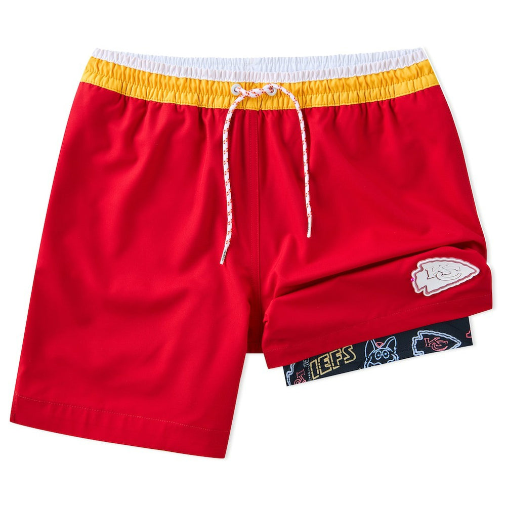 Kansas City Chiefs  Chubbies 5.5" Classic Lined Swim Trunks