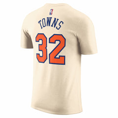 Karl-Anthony Towns New York Knicks Unisex 2025/26 City Edition Name & Number T-Shirt For Sale