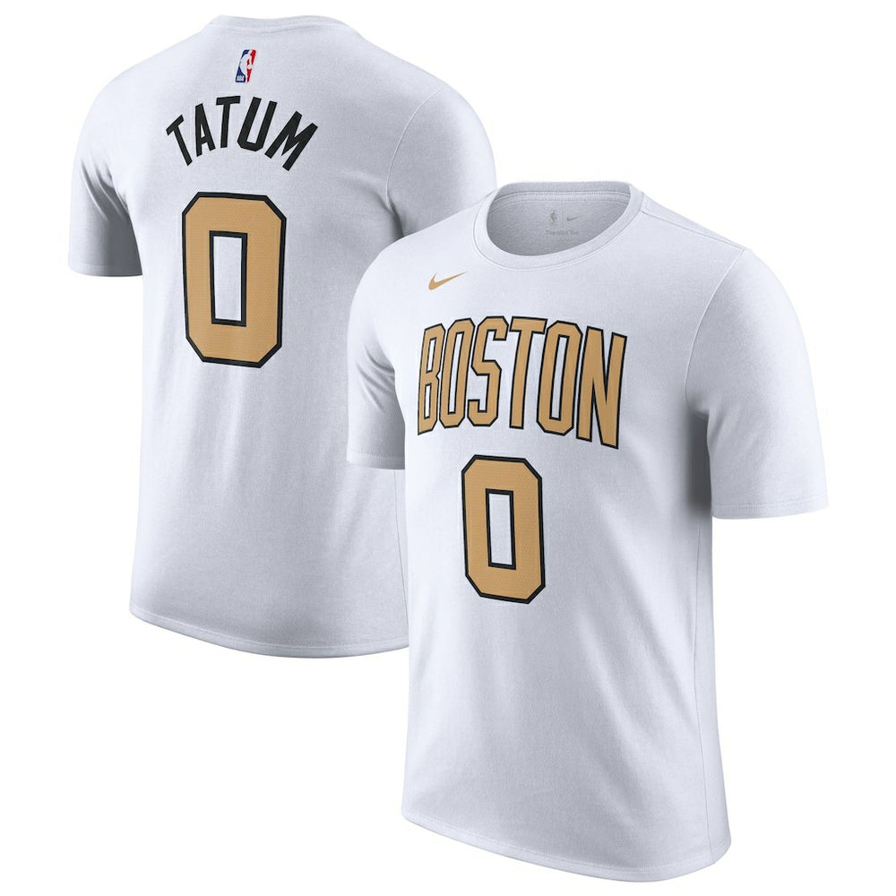 Jayson Tatum Boston Celtics Unisex 2025/26 City Edition Name & Number T-Shirt Discount