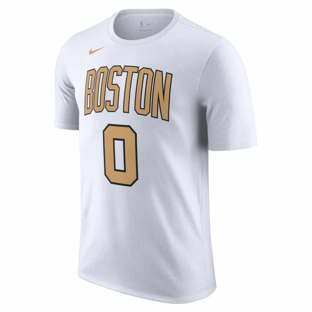 Jayson Tatum Boston Celtics Unisex 2025/26 City Edition Name & Number T-Shirt Discount