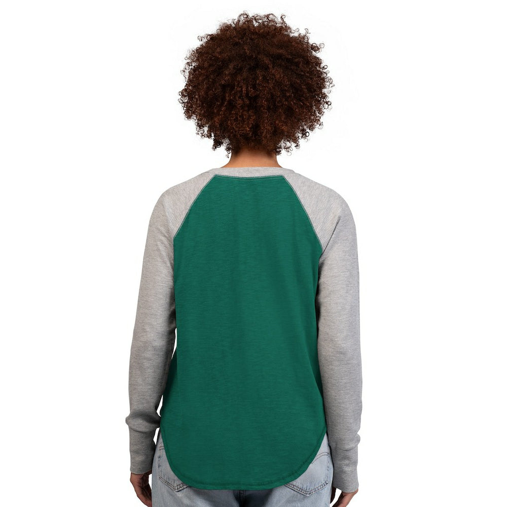 New York Jets  G-III 4Her by Carl Banks Women's Waffle Knit Raglan Long-Sleeve T-Shirt