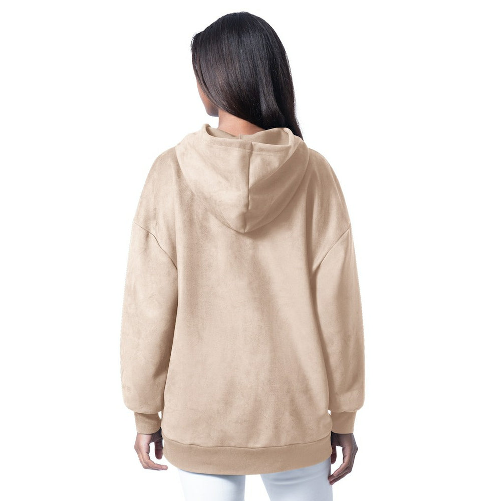 Baltimore Ravens  G-III 4Her by Carl Banks Women's Best Hitter Oversized Tunic Pullover Hoodie