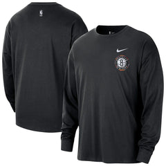 Brooklyn Nets 2025/26 City Edition Remix Essential Logo Long Sleeve T-Shirt On Sale