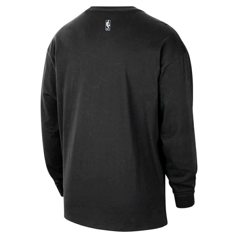 Brooklyn Nets 2025/26 City Edition Remix Essential Logo Long Sleeve T-Shirt On Sale