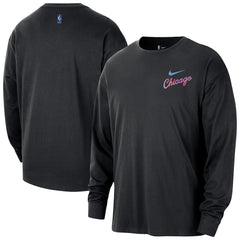 Chicago Bulls 2025/26 City Edition Remix Essential Logo Long Sleeve T-Shirt sale For Sale