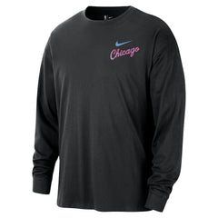 Chicago Bulls 2025/26 City Edition Remix Essential Logo Long Sleeve T-Shirt sale For Sale