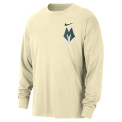 Milwaukee Bucks 2025/26 City Edition Remix Essential Logo Long Sleeve T-Shirt Discount
