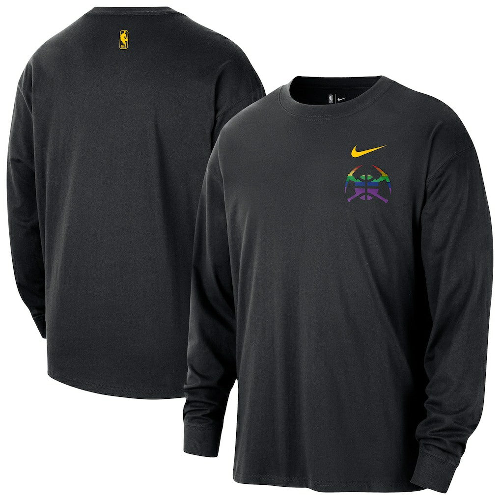 Denver Nuggets 2025/26 City Edition Remix Essential Logo Long Sleeve T-Shirt sale Discount