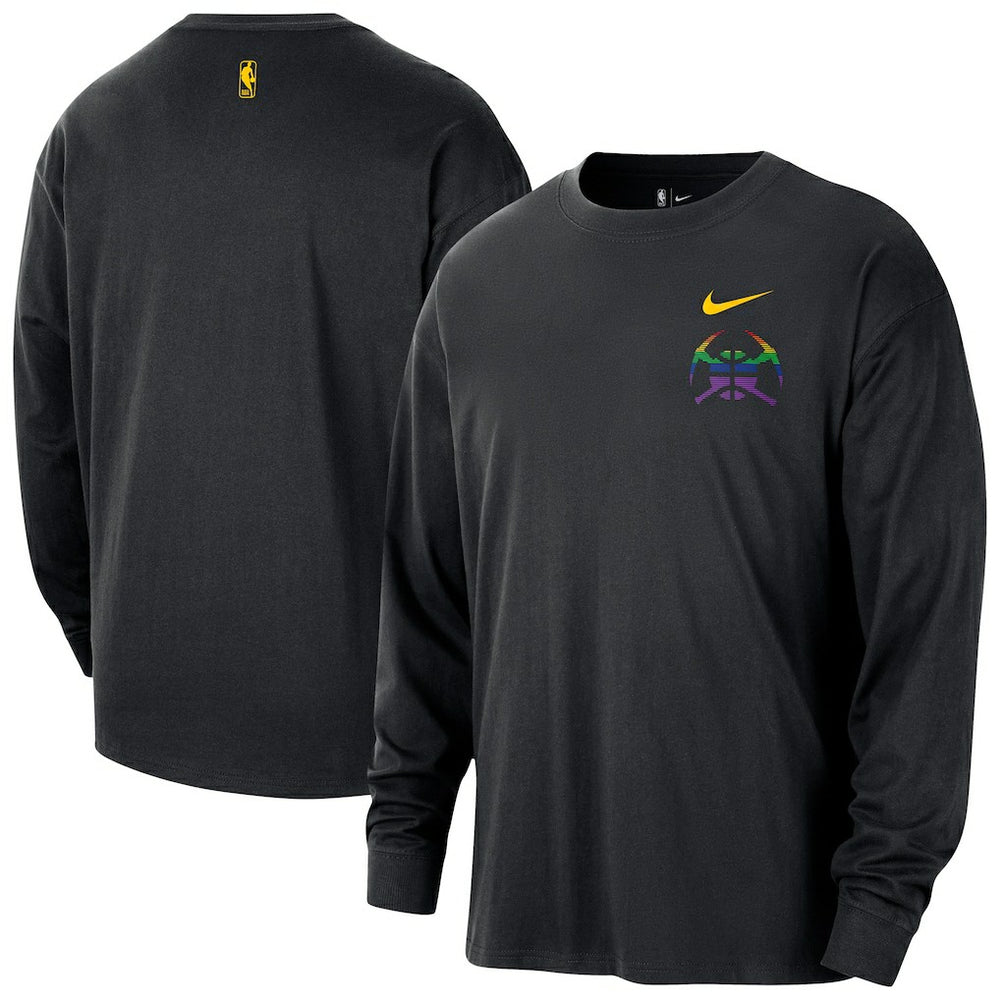 Denver Nuggets 2025/26 City Edition Remix Essential Logo Long Sleeve T-Shirt sale Discount