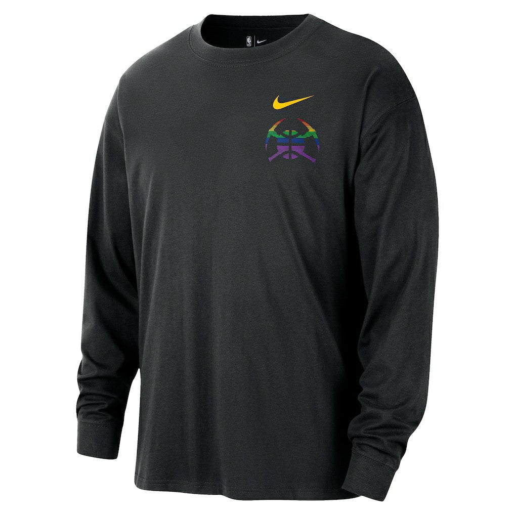 Denver Nuggets 2025/26 City Edition Remix Essential Logo Long Sleeve T-Shirt sale Discount