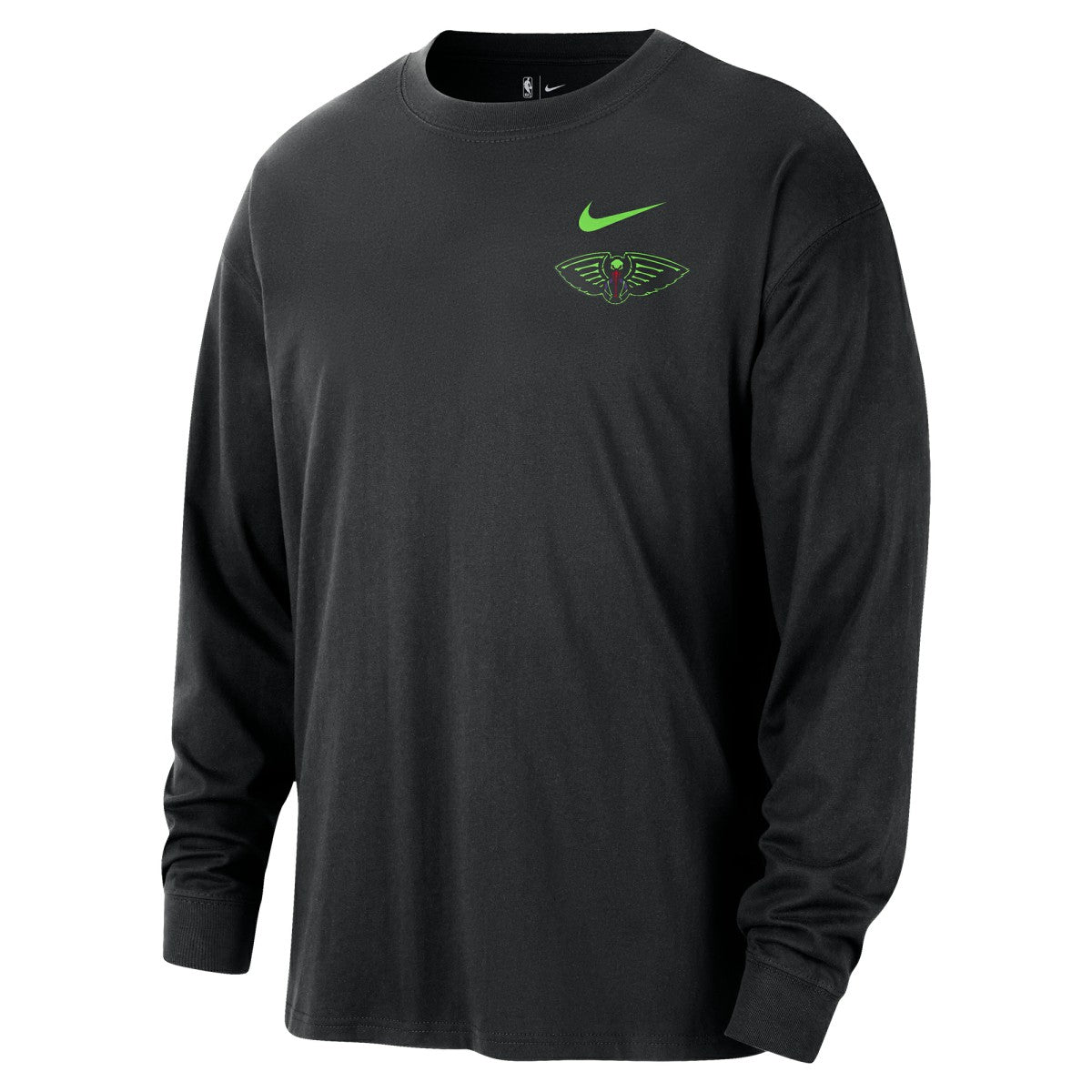 New Orleans Pelicans 2025/26 City Edition Remix Essential Logo Long Sleeve T-Shirt On Sale