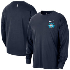 Oklahoma City Thunder 2025/26 City Edition Remix Essential Logo Long Sleeve T-Shirt On Sale