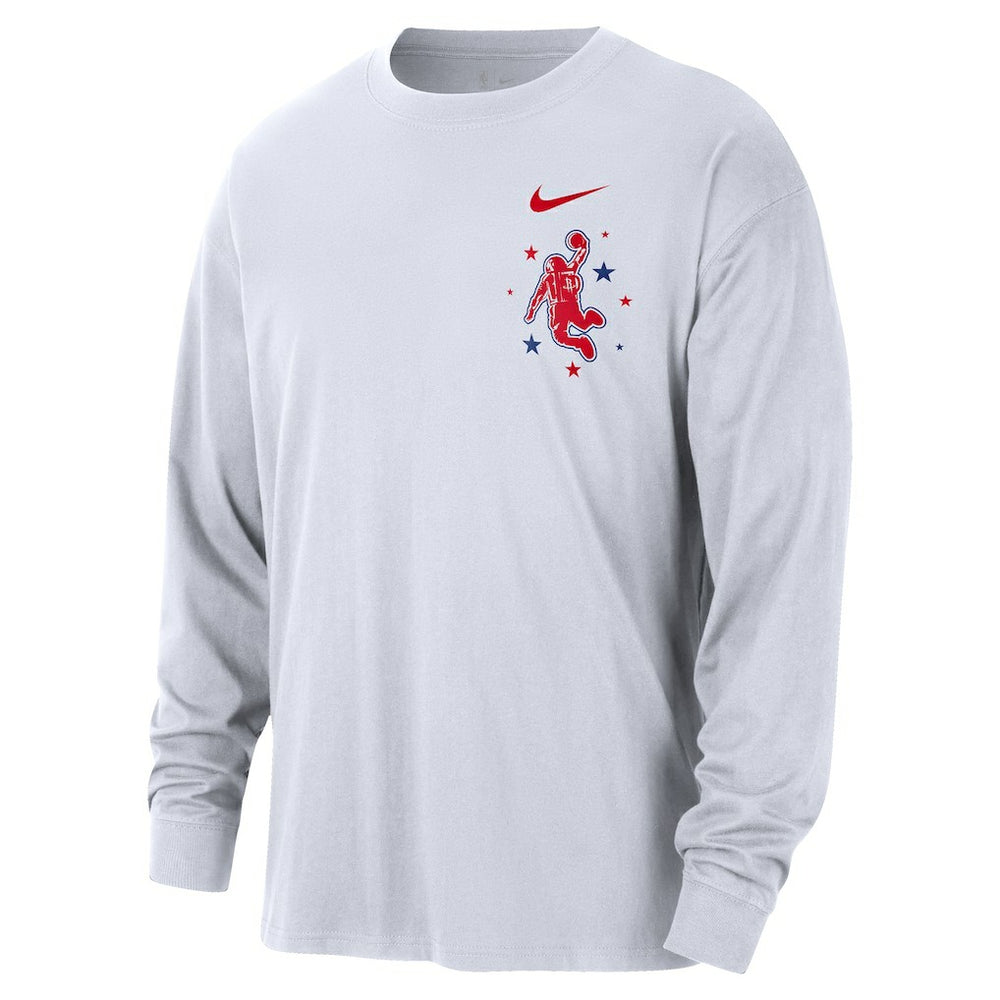 Houston Rockets 2025/26 City Edition Remix Essential Logo Long Sleeve T-Shirt sale On Sale
