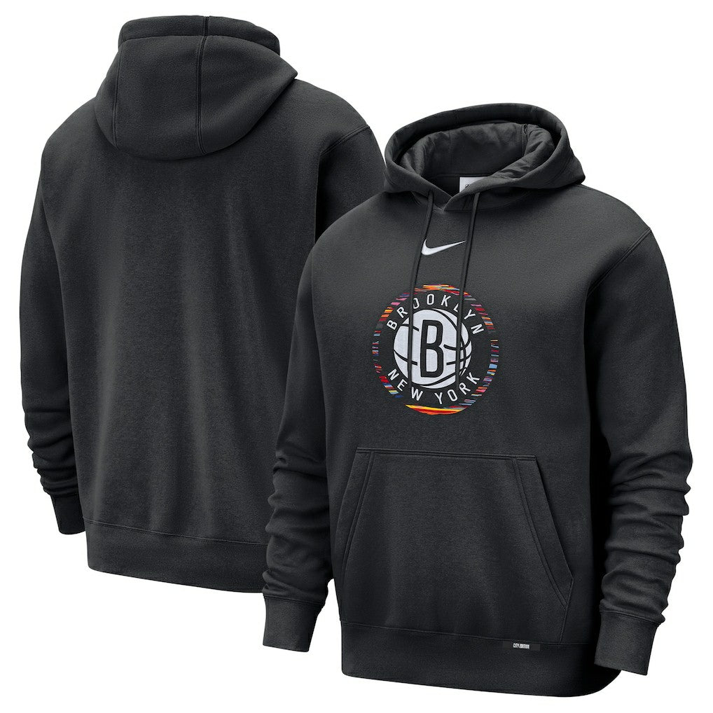 Brooklyn Nets 2025/26 City Edition Essential Logo Remix Hoodie Online