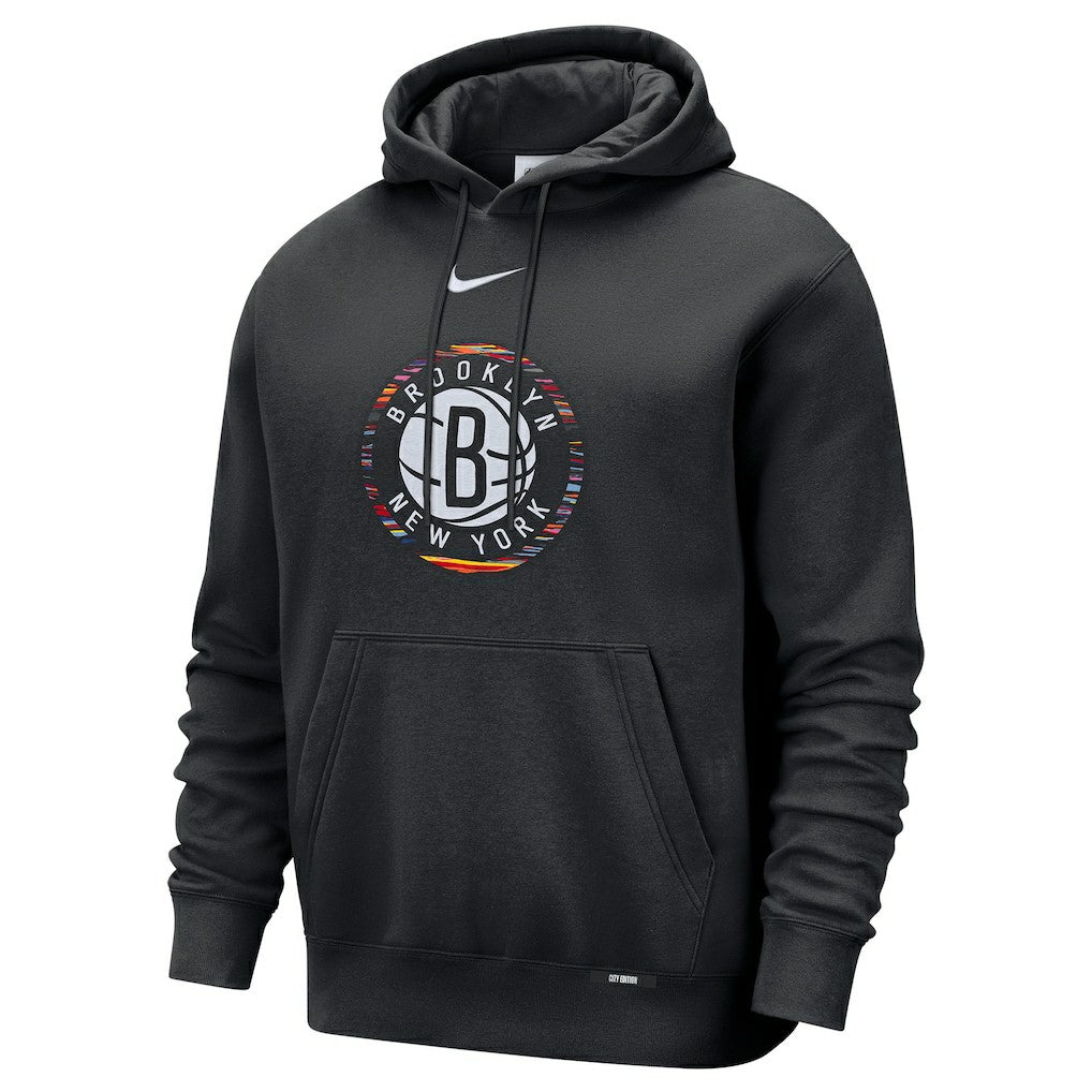 Brooklyn Nets 2025/26 City Edition Essential Logo Remix Hoodie Online