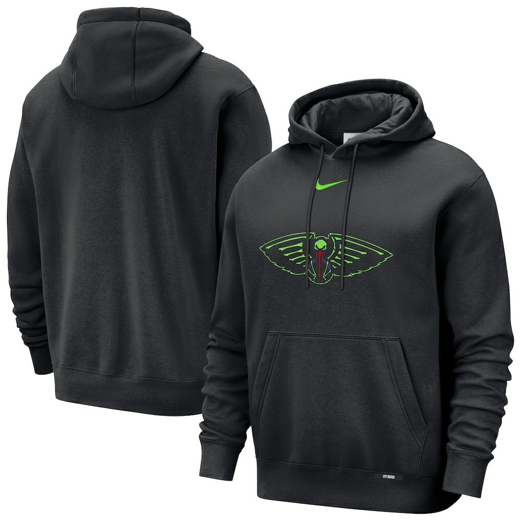 New Orleans Pelicans 2025/26 City Edition Essential Logo Remix Hoodie On Sale