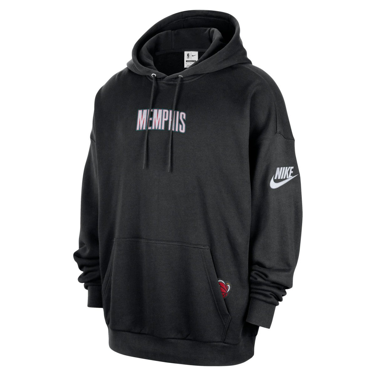 Memphis Grizzlies Classic Edition Hardwood Classics Premium Club Heavyweight Fleece Hoodie New