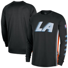 LA Clippers 2025/26 City Edition Authentic Pregame Dri-FIT Long Sleeve Shooting T-Shirt For Sale