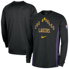 Los Angeles Lakers 2025/26 City Edition Authentic Pregame Dri-FIT Long Sleeve Shooting T-Shirt Discount