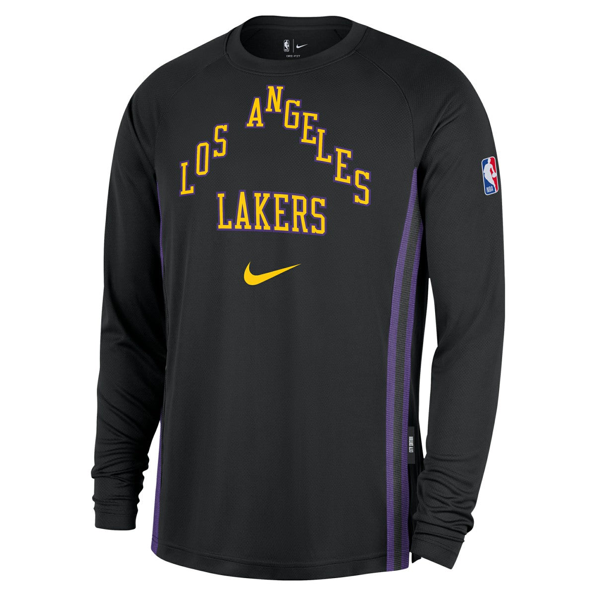 Los Angeles Lakers 2025/26 City Edition Authentic Pregame Dri-FIT Long Sleeve Shooting T-Shirt Discount