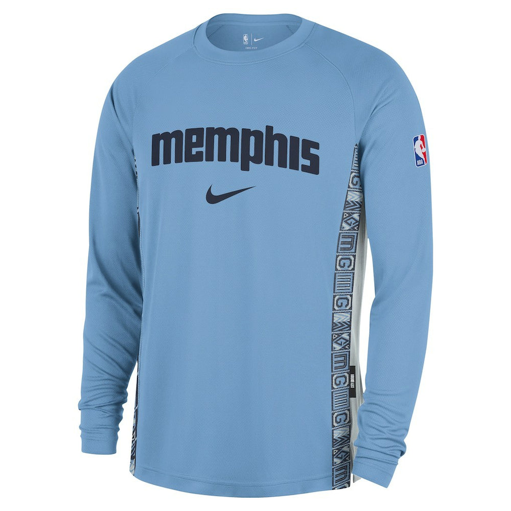 Memphis Grizzlies 2025/26 City Edition Authentic Pregame Dri-FIT Long Sleeve Shooting T-Shirt For Sale
