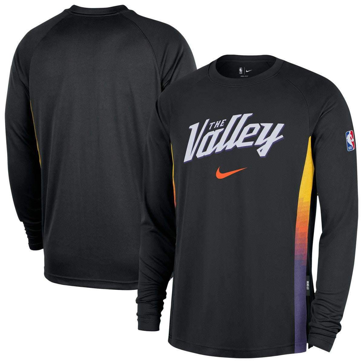 Phoenix Suns 2025/26 City Edition Authentic Pregame Dri-FIT Long Sleeve Shooting T-Shirt On Sale