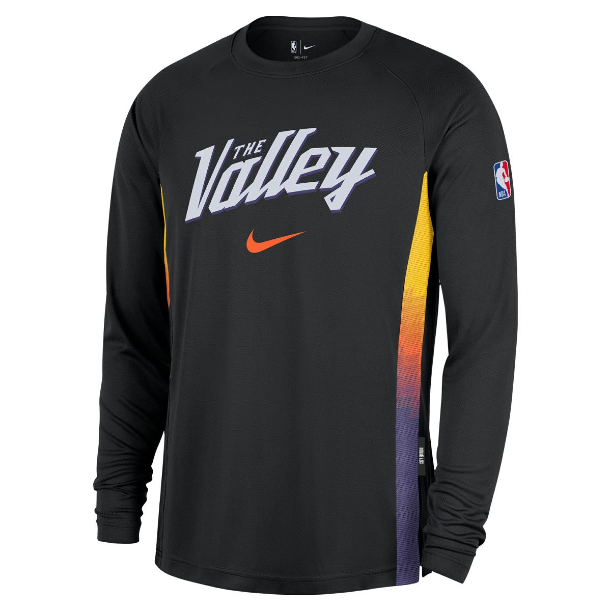 Phoenix Suns 2025/26 City Edition Authentic Pregame Dri-FIT Long Sleeve Shooting T-Shirt On Sale