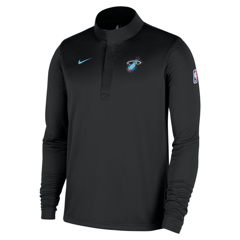 Miami Heat 2025/26 City Edition Remix Authentic Coaches Dri-FIT Half-Zip Top On Sale