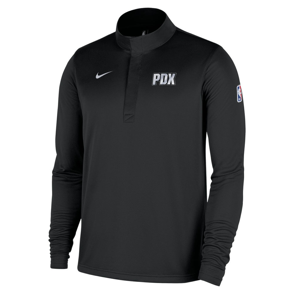 Portland Trail Blazers 2025/26 City Edition Remix Authentic Coaches Dri-FIT Half-Zip Top On Sale
