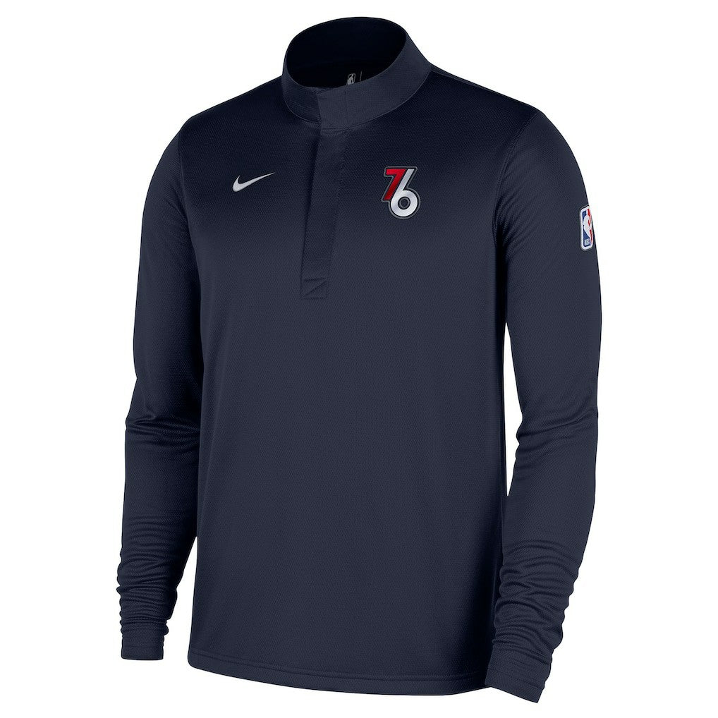 Philadelphia 76ers 2025/26 City Edition Remix Authentic Coaches Dri-FIT Half-Zip Pullover Discount