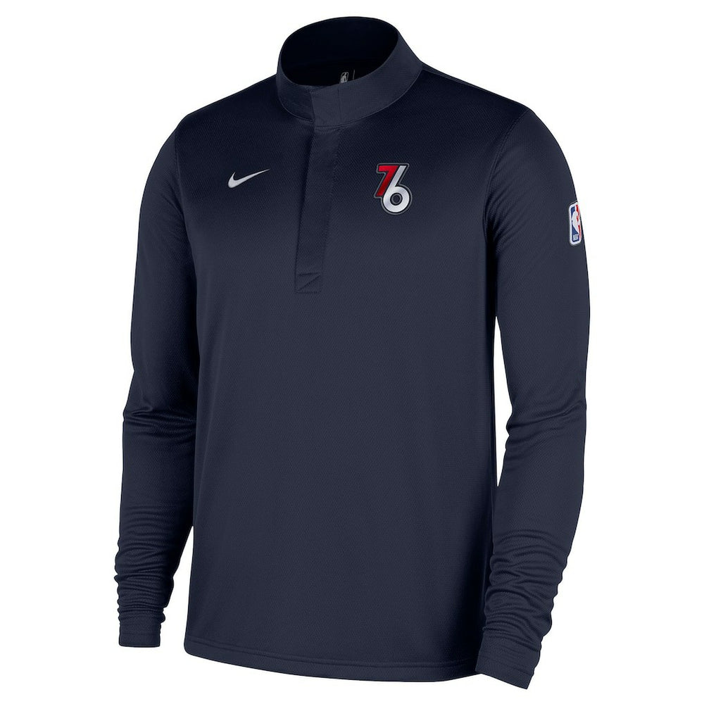 Philadelphia 76ers 2025/26 City Edition Remix Authentic Coaches Dri-FIT Half-Zip Pullover Discount