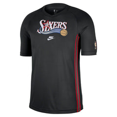 Philadelphia 76ers Classic Edition Hardwood Classics Authentic Game Shooting T-Shirt On Sale