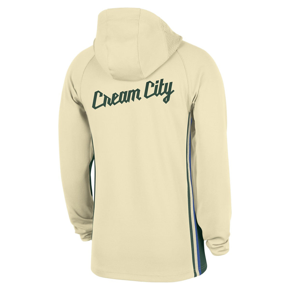 Milwaukee Bucks 2025/26 City Edition Remix Authentic On-Court Quarter-Zip Dri-FIT Hooded Jacket Discount