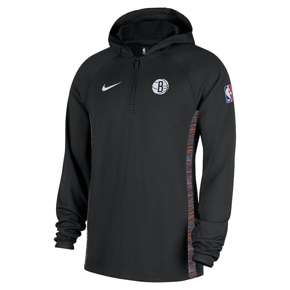 Brooklyn Nets 2025/26 City Edition Remix Authentic On-Court Quarter-Zip Dri-FIT Hooded Jacket Discount