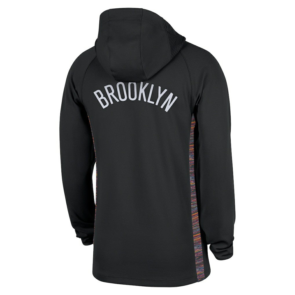 Brooklyn Nets 2025/26 City Edition Remix Authentic On-Court Quarter-Zip Dri-FIT Hooded Jacket Discount