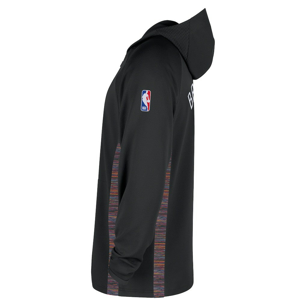 Brooklyn Nets 2025/26 City Edition Remix Authentic On-Court Quarter-Zip Dri-FIT Hooded Jacket Discount
