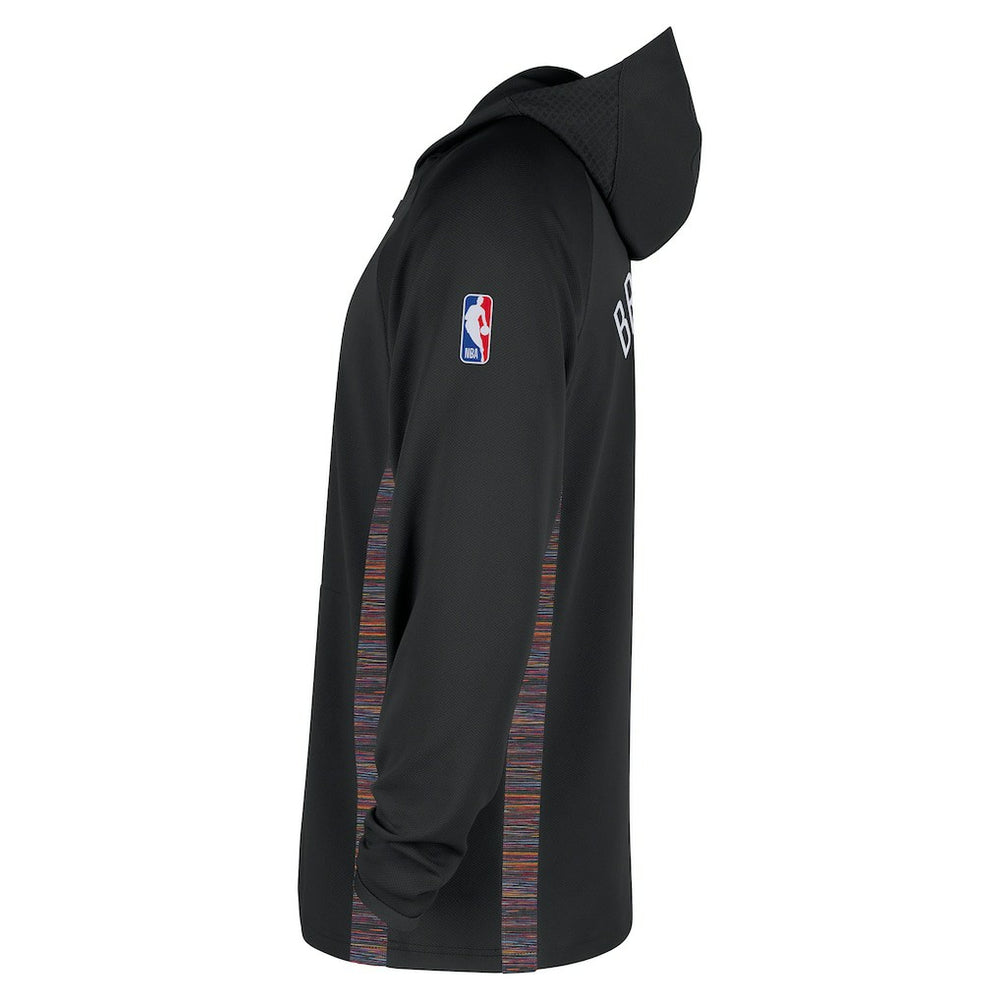Brooklyn Nets 2025/26 City Edition Remix Authentic On-Court Quarter-Zip Dri-FIT Hooded Jacket Discount