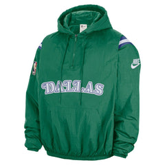 Dallas Mavericks Hardwood Classics Therma-FIT Half-Zip Hooded Windbreaker sale Discount