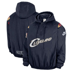 Cleveland Cavaliers Hardwood Classics Therma-FIT Half-Zip Hooded Windbreaker sale Discount