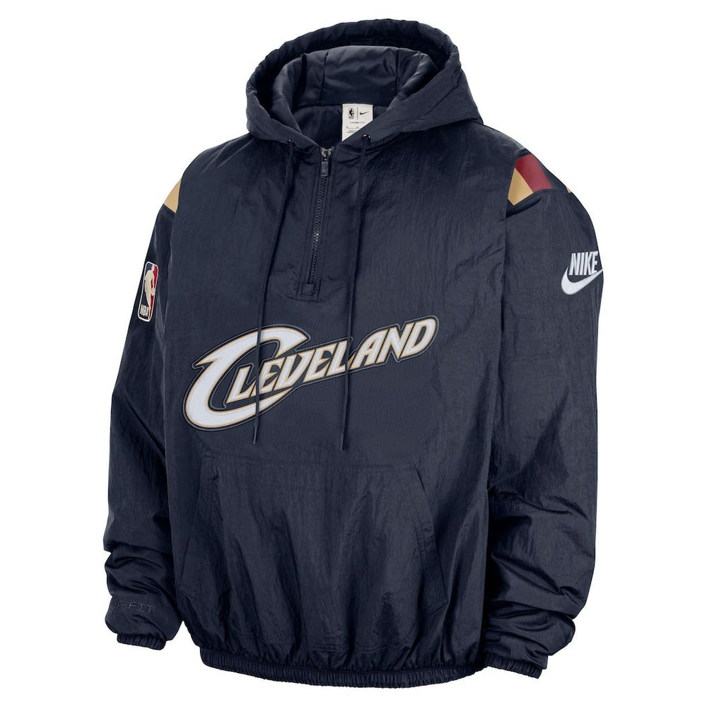 Cleveland Cavaliers Hardwood Classics Therma-FIT Half-Zip Hooded Windbreaker sale Discount
