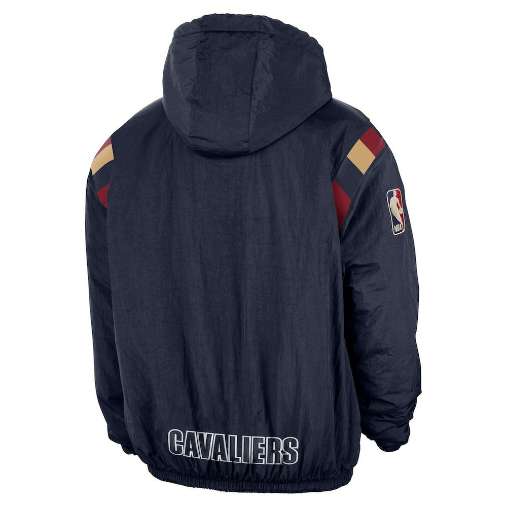 Cleveland Cavaliers Hardwood Classics Therma-FIT Half-Zip Hooded Windbreaker sale Discount