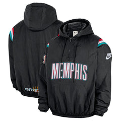 Memphis Grizzlies Hardwood Classics Therma-FIT Half-Zip Hooded Windbreaker Online