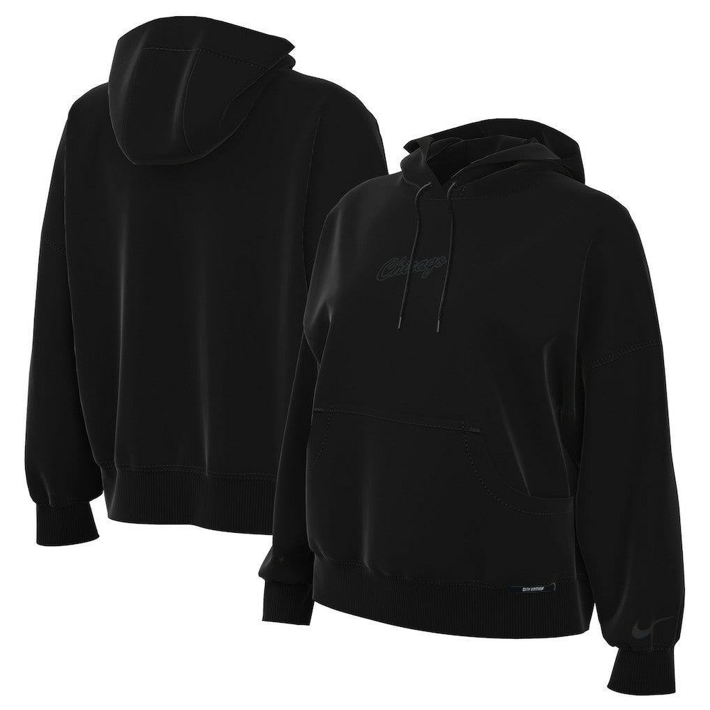 Chicago Bulls Women's 2025/26 City Edition Remix Premium Fleece Hoodie On Sale