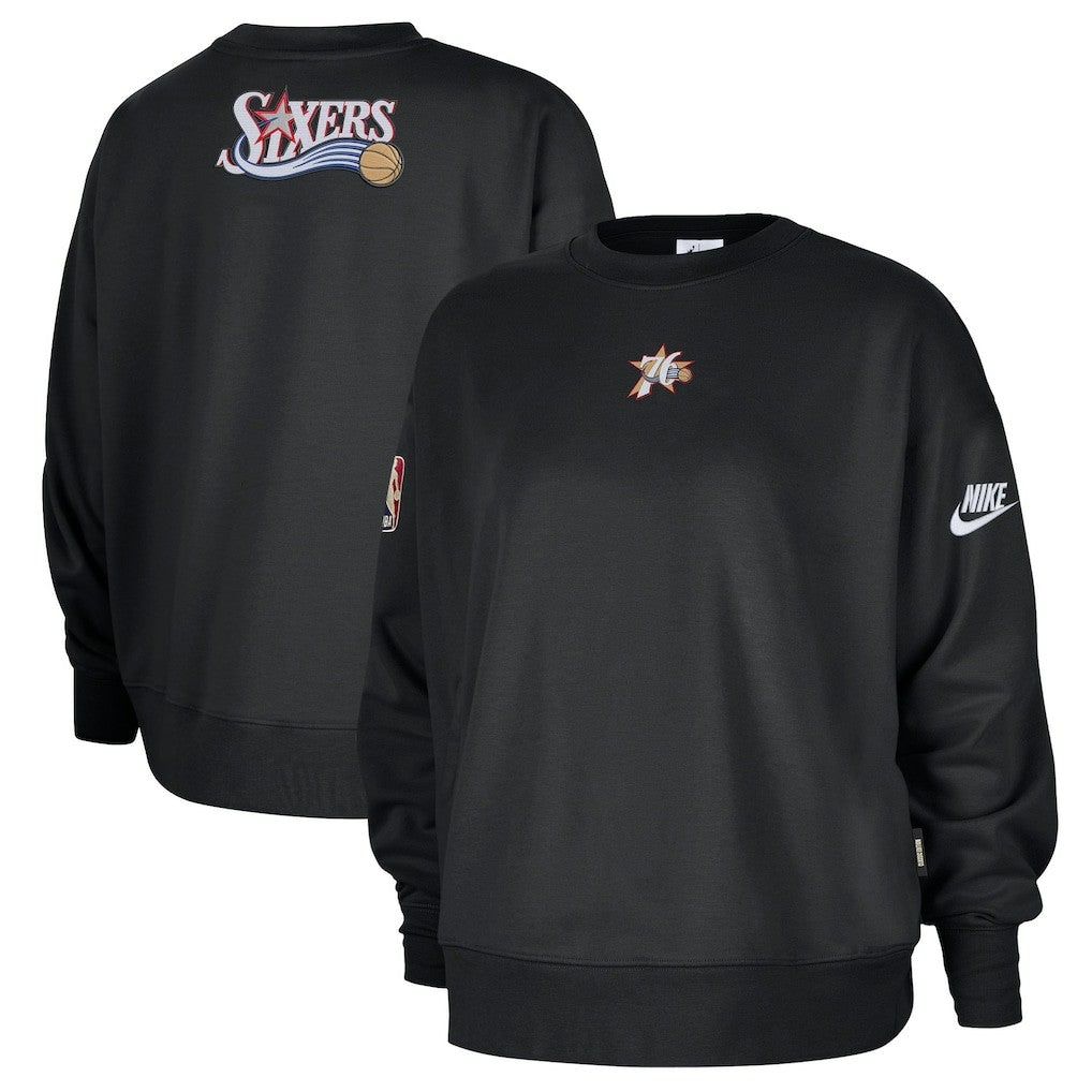Philadelphia 76ers Women's Classic Edition Hardwood Classics Premium Phoenix Fleece Sweatshirt Discount