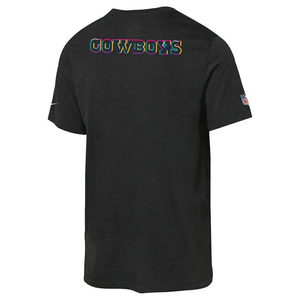 Dallas Cowboys Nike Youth 2025 NFL Crucial Catch Tri-Blend Dri-FIT T-Shirt
