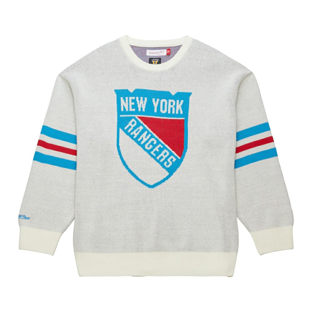 New York Rangers Mitchell & Ness Centennial Retro Logo Sweater Online