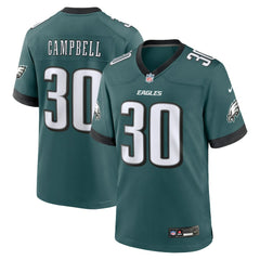 Philadelphia Eagles Nike Jihaad Campbell  2025 NFL Draft First Round Pick Game Jersey