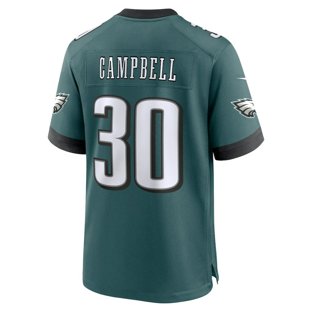Philadelphia Eagles Nike Jihaad Campbell  2025 NFL Draft First Round Pick Game Jersey