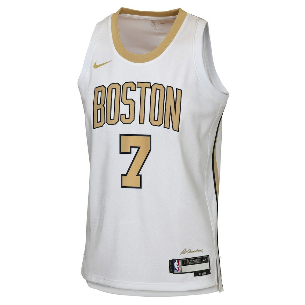 Jaylen Brown Boston Celtics Youth 2025/26 City Edition Swingman Jersey Outlet